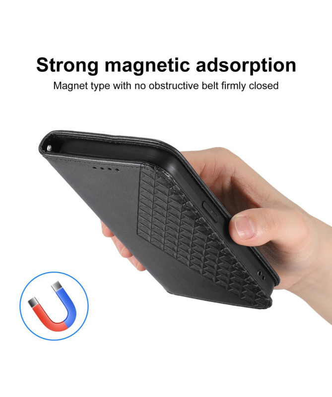 Housse Xiaomi 15 Ultra Rabat Design Géométrique à Lanière