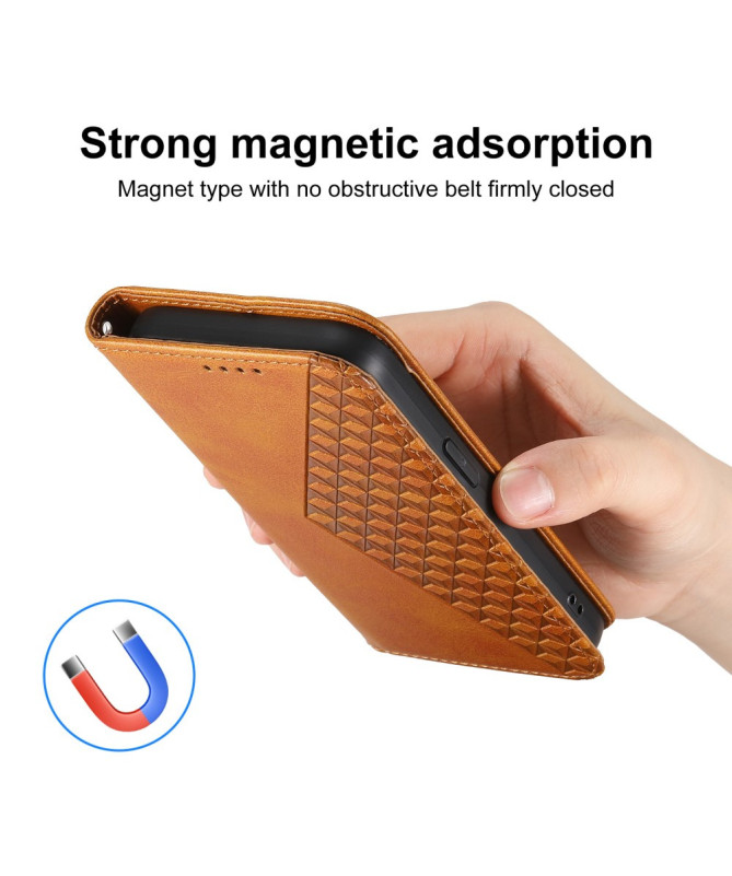 Housse Xiaomi 15 Ultra Rabat Design Géométrique à Lanière