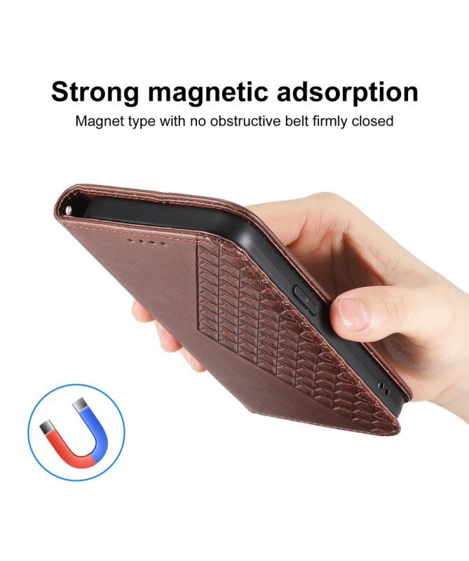 Housse Xiaomi 15 Ultra Rabat Design Géométrique à Lanière