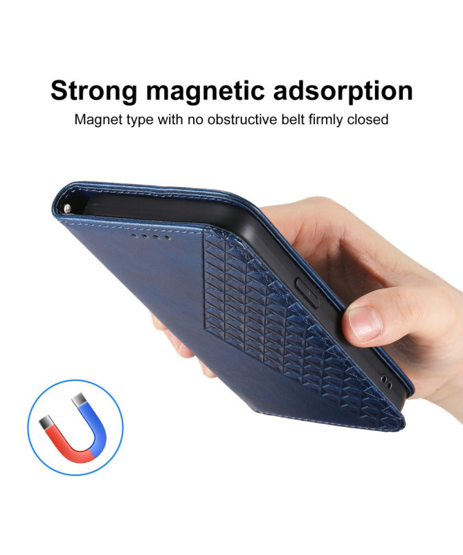 Housse Xiaomi 15 Ultra Rabat Design Géométrique à Lanière