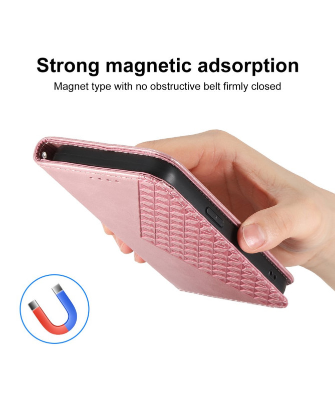 Housse Xiaomi 15 Ultra Rabat Design Géométrique à Lanière