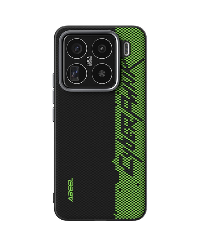 Coque Xiaomi 15 Pro Racing Noir et Vert Compatible MagSafe