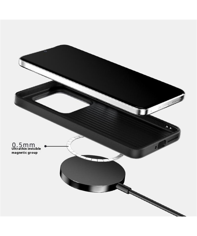 Coque Xiaomi 15 Pro Racing Noir et Vert Compatible MagSafe