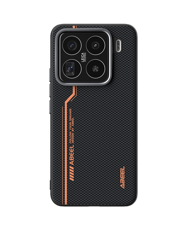 Coque Xiaomi 15 Pro Racing ABEEL Noir et Orange