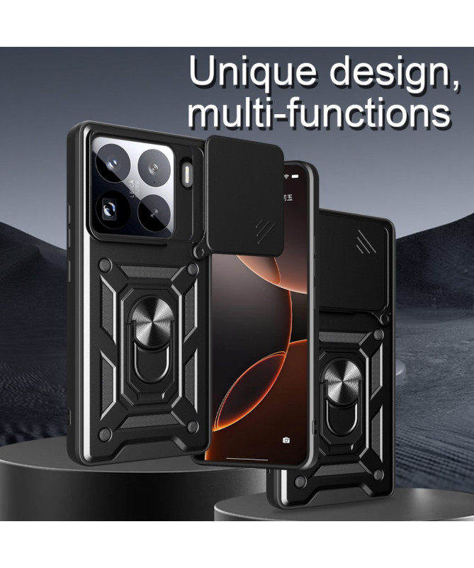 Coque Xiaomi 15 Pro Hybride Fonction Support et Cache Objectif
