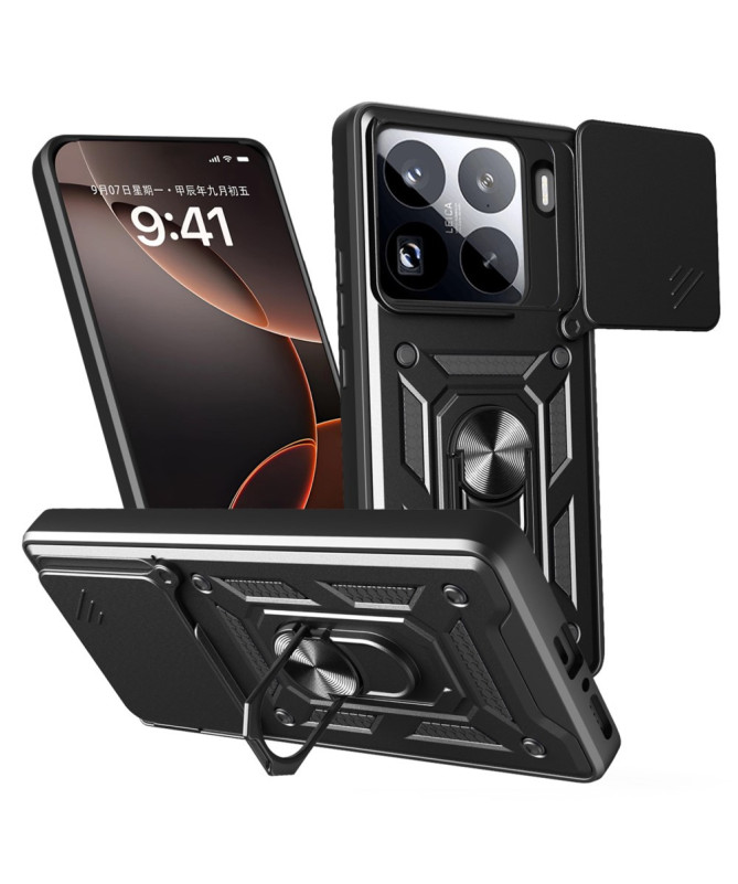 Coque Xiaomi 15 Pro Hybride Fonction Support et Cache Objectif