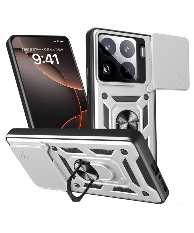 Coque Xiaomi 15 Pro Hybride Fonction Support et Cache Objectif