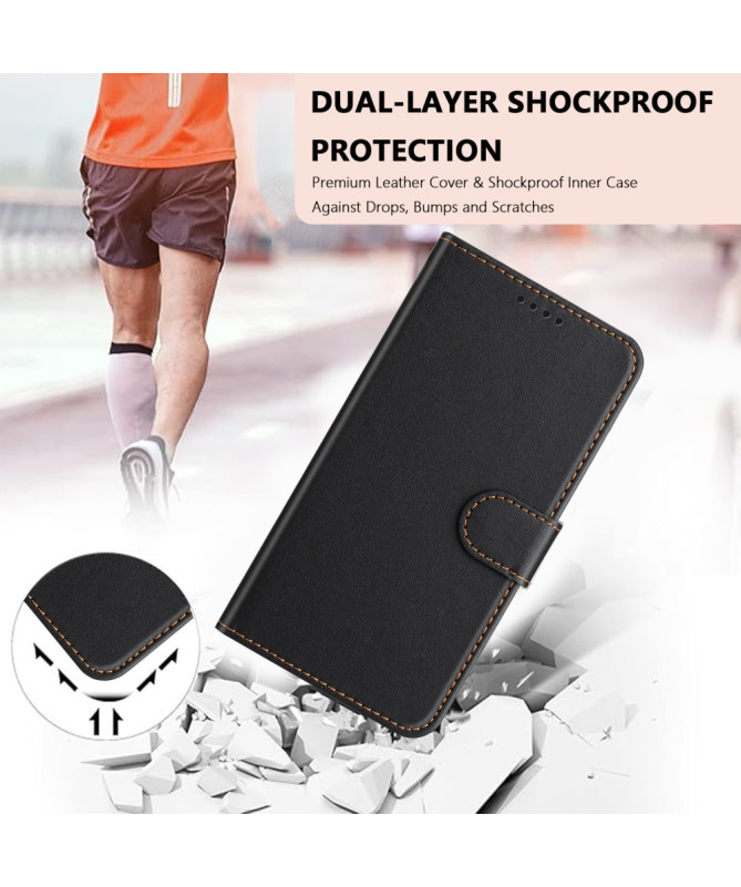 Housse Xiaomi 15 Pro Portefeuille Couture Premium