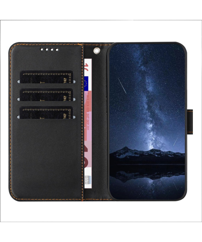 Housse Xiaomi 15 Pro Portefeuille Couture Premium