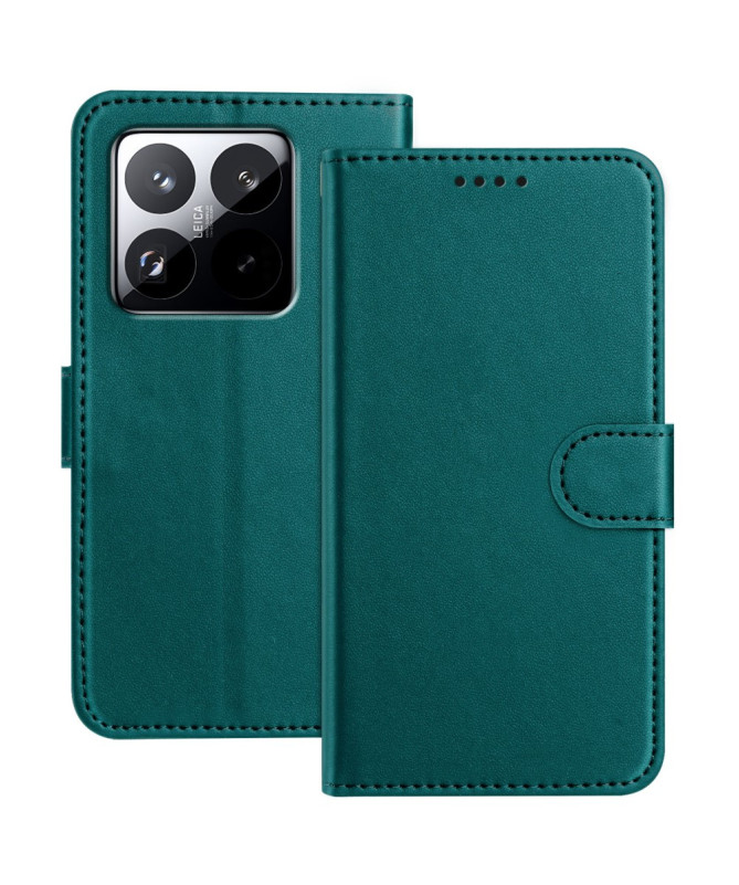 Housse Xiaomi 15 Pro Portefeuille Couture Premium