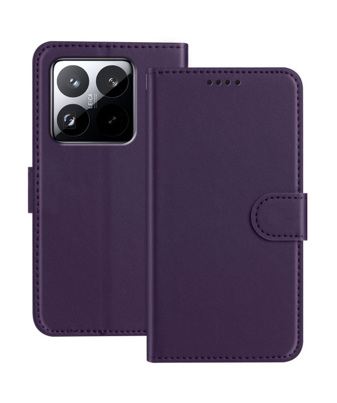 Housse Xiaomi 15 Pro Portefeuille Couture Premium