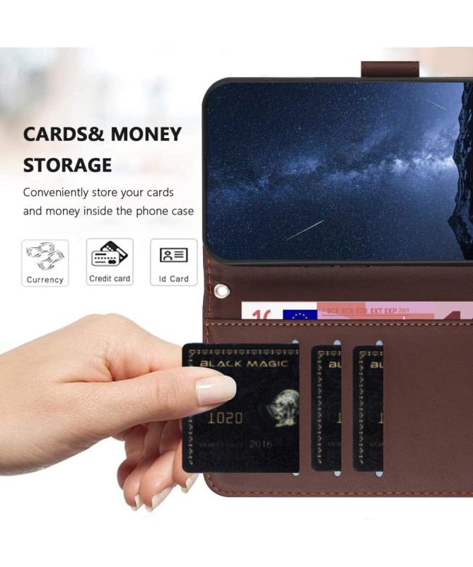 Housse Xiaomi 15 Pro Portefeuille Couture Premium
