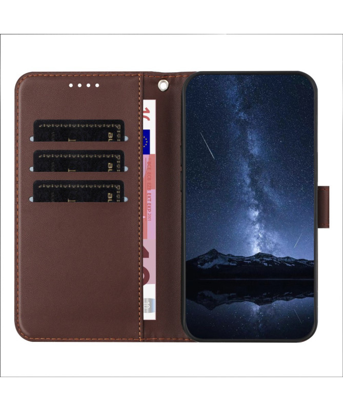 Housse Xiaomi 15 Pro Portefeuille Couture Premium