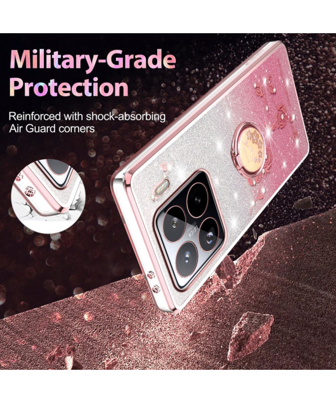 Coque Xiaomi 15 Pro Glamour avec Anneau Support