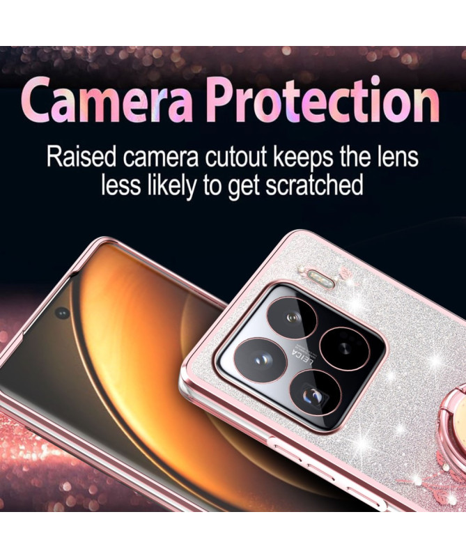 Coque Xiaomi 15 Pro Glamour avec Anneau Support