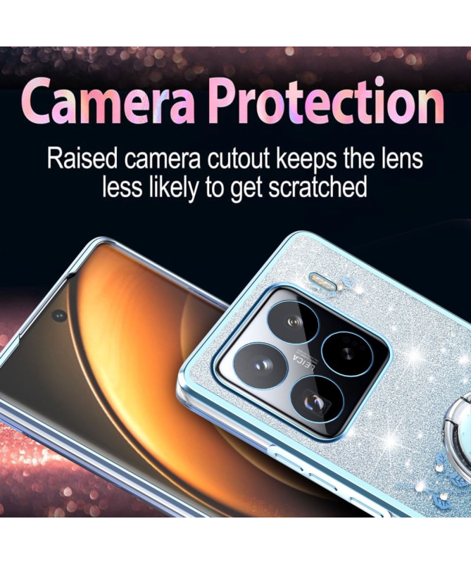 Coque Xiaomi 15 Pro Glamour avec Anneau Support