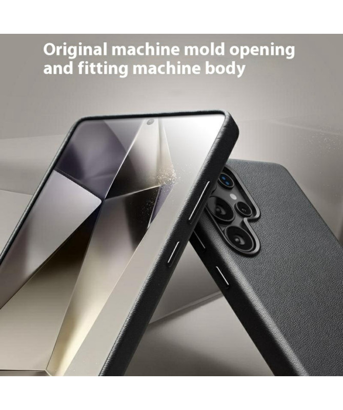 Coque Samsung Galaxy S25 Ultra Magnétique Cuir Véritable