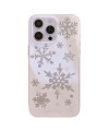 Coque iPhone 13 Pro | Flocons de Neige en Relief