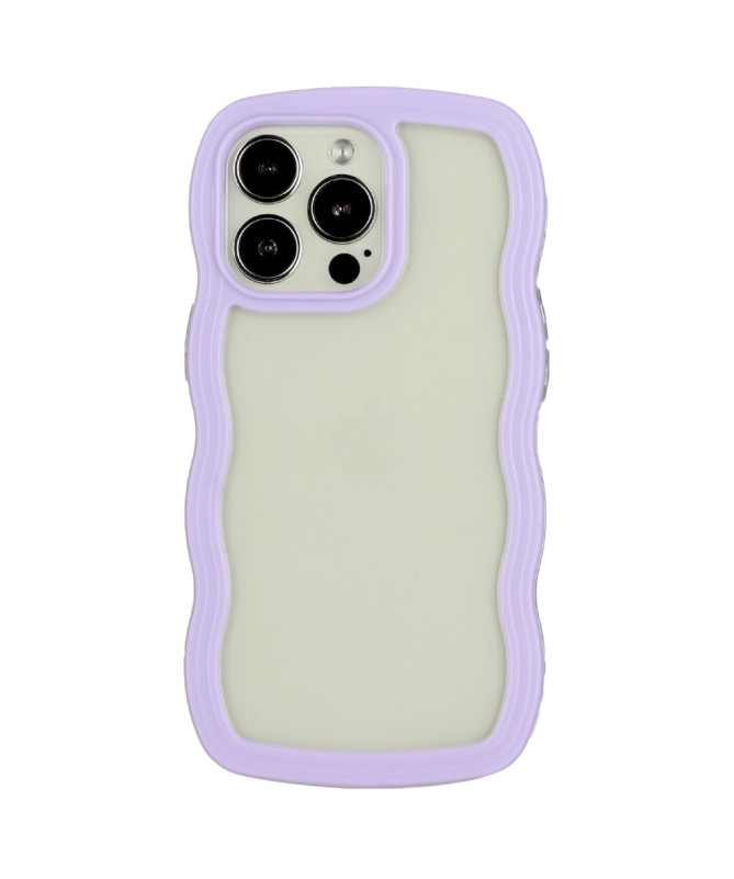 Coque iPhone 13 Pro | Contours Ondulés et Dos Transparent