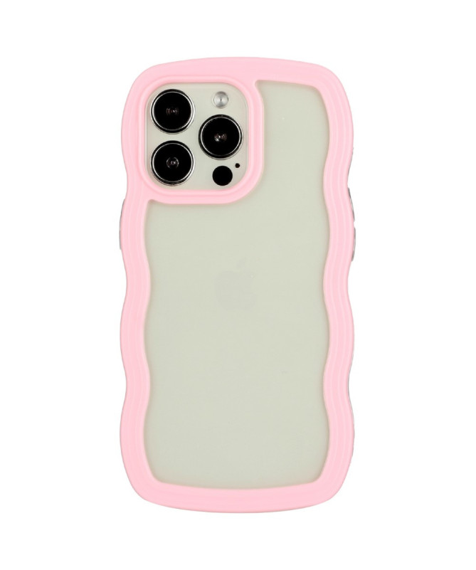 Coque iPhone 13 Pro | Contours Ondulés et Dos Transparent