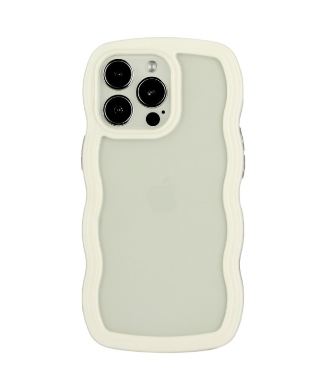 Coque iPhone 13 Pro | Contours Ondulés et Dos Transparent