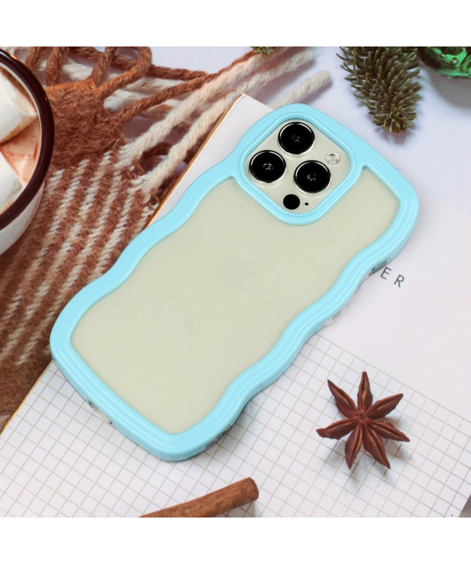 Coque iPhone 13 Pro | Contours Ondulés et Dos Transparent