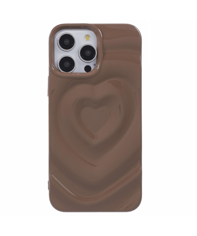 Coque iPhone 13 Pro | Relief Cœur Ondulé