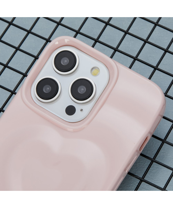 Coque iPhone 13 Pro | Relief Cœur Ondulé