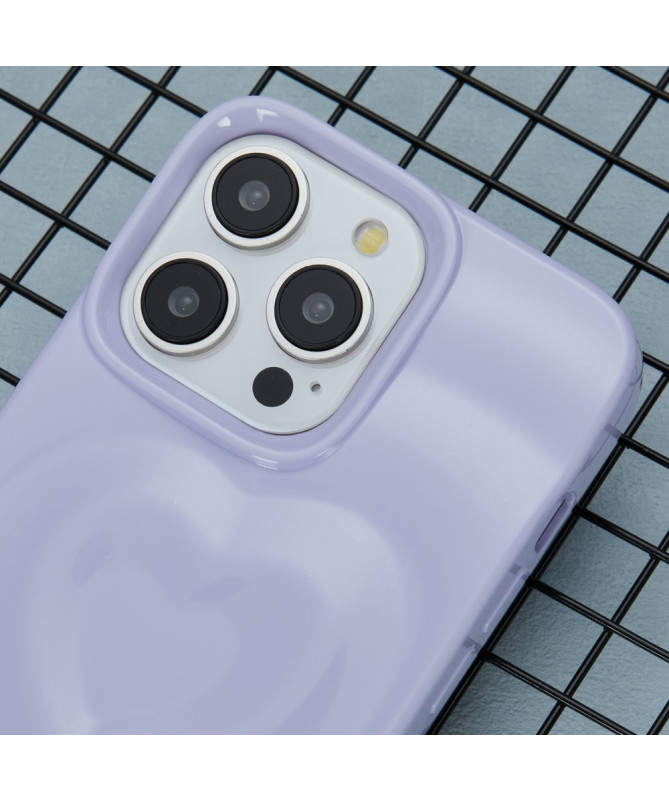 Coque iPhone 13 Pro | Relief Cœur Ondulé