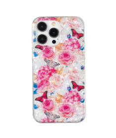 Coque iPhone 13 Pro | Florale Papillons