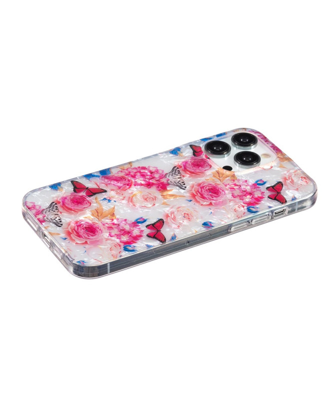 Coque iPhone 13 Pro | Florale Papillons