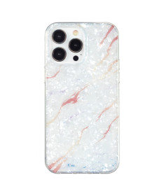 Coque iPhone 13 Pro | Marbre Blanc et Doré