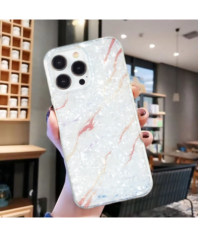 Coque iPhone 13 Pro | Marbre Blanc et Doré