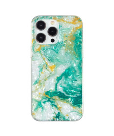 Coque iPhone 13 Pro | Marbre Émeraude