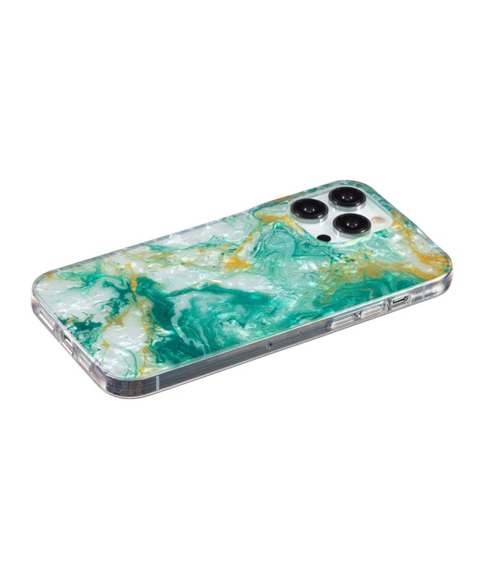 Coque iPhone 13 Pro | Marbre Émeraude