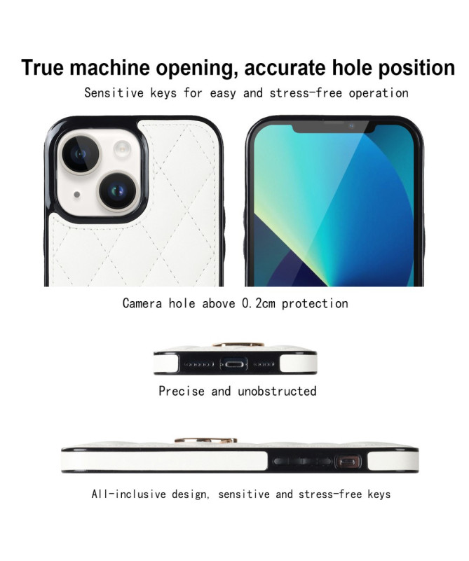 Housse iPhone 13 mini Losange Anneau Support