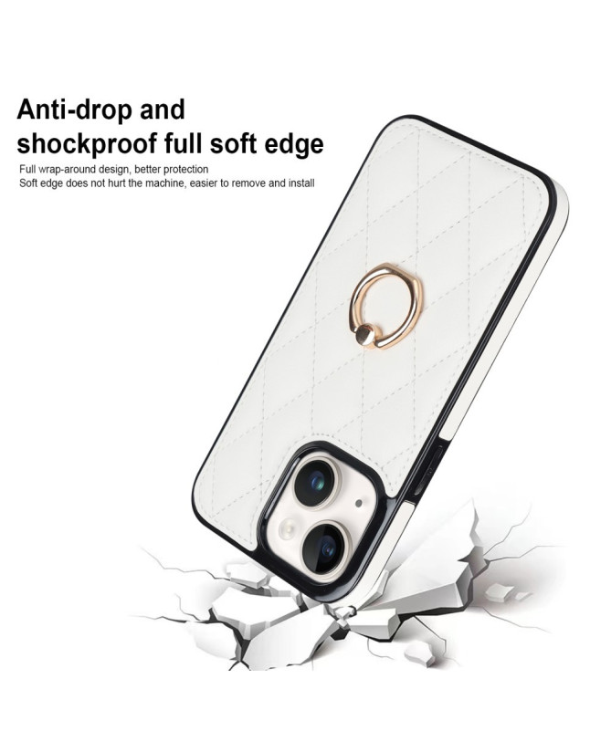 Housse iPhone 13 mini Losange Anneau Support