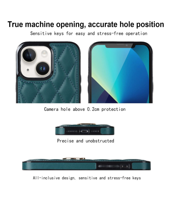 Housse iPhone 13 mini Losange Anneau Support