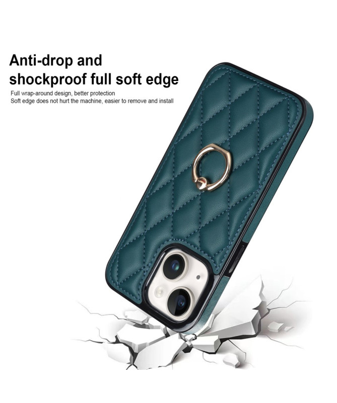 Housse iPhone 13 mini Losange Anneau Support