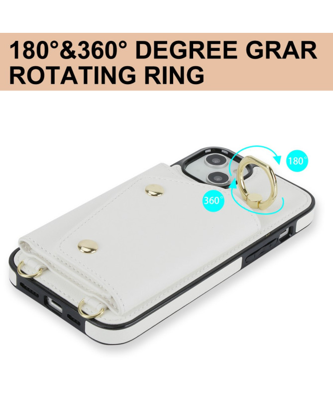 Housse iPhone 13 mini Portefeuille Fermeture Éclair Modèle 7