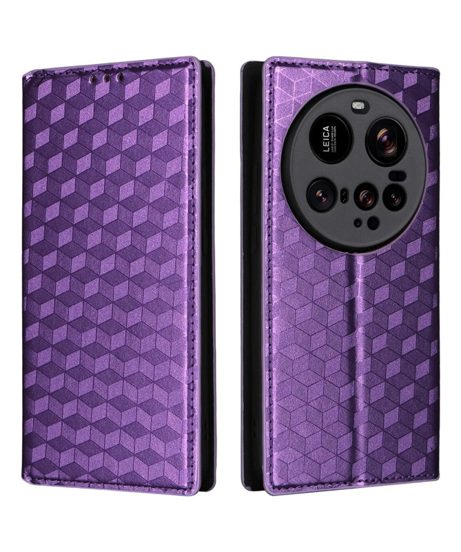 Housse Xiaomi 15 Ultra flip cover design géométrie