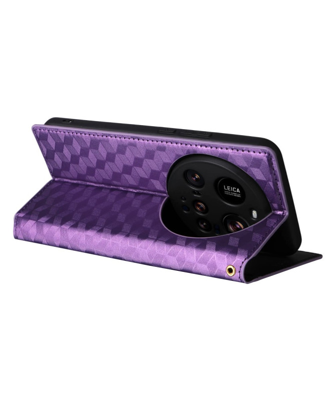 Housse Xiaomi 15 Ultra flip cover design géométrie