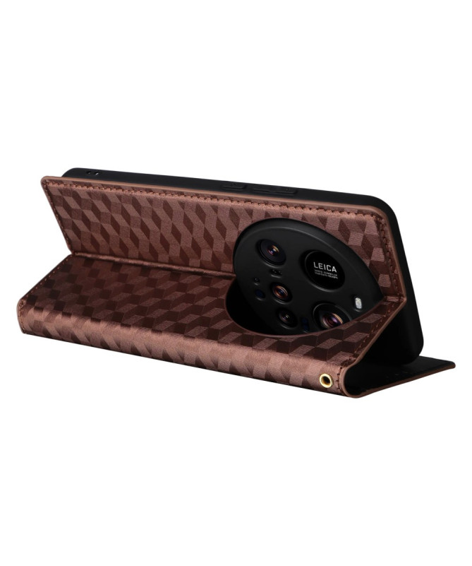 Housse Xiaomi 15 Ultra flip cover design géométrie