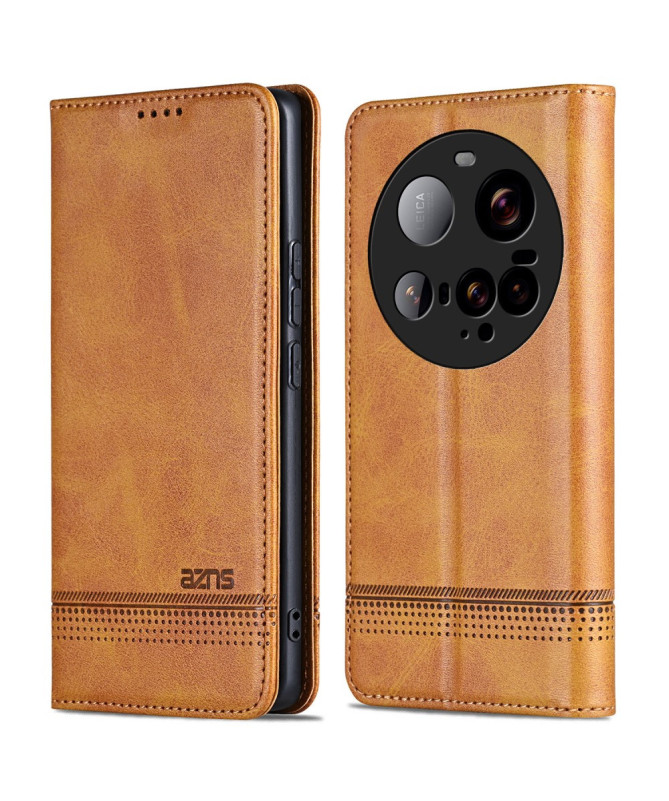 Flip cover Xiaomi 15 Ultra Porte-cartes AZNS simili cuir