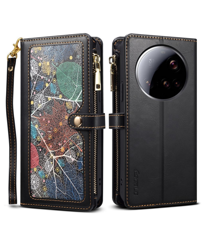 Housse Xiaomi 15 Ultra Portefeuille à Lanière | Nocturne