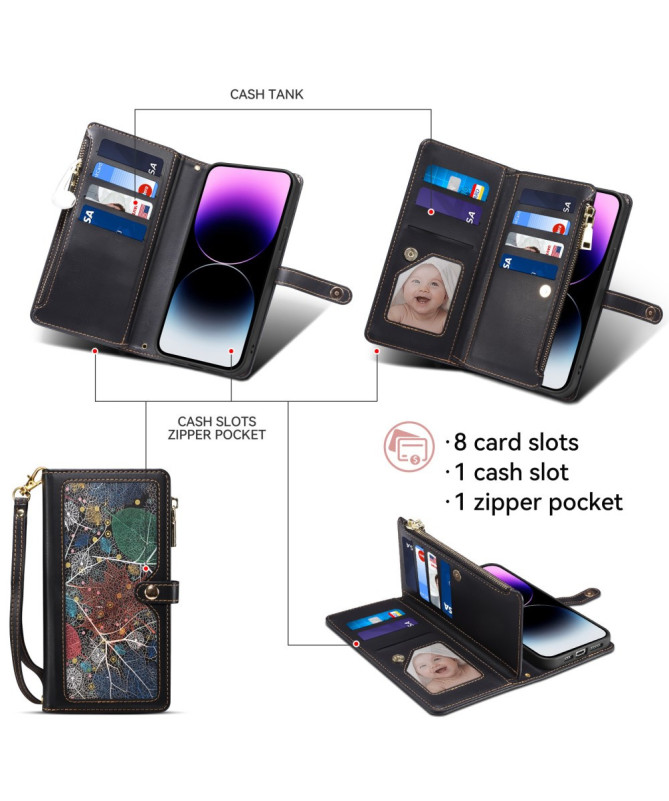 Housse Xiaomi 15 Ultra Portefeuille à Lanière | Nocturne