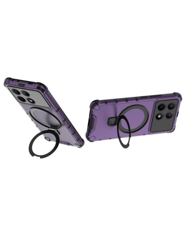 Coque Poco X6 Pro | Renforcée avec Support Violet - photo 14