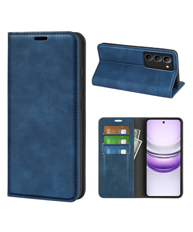 Étui Realme 14x 5G simili cuir fonction stand