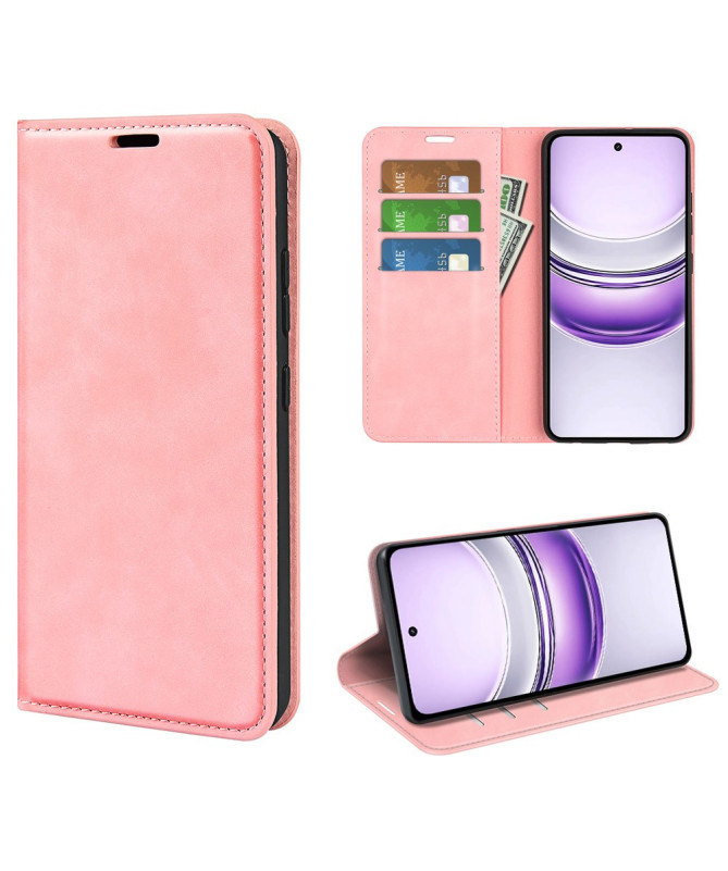 Étui Realme 14x 5G simili cuir fonction stand