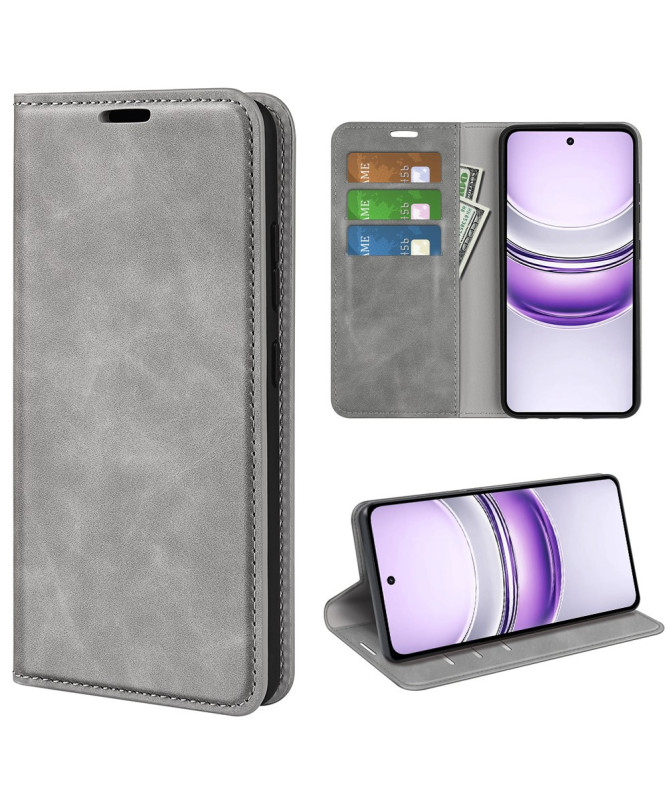 Étui Realme 14x 5G simili cuir fonction stand